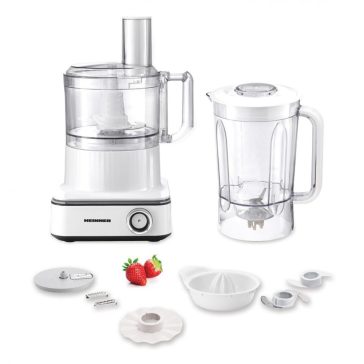   Heinner FineGourmet konyhai robotgép, 1000 W, 6 fokozat, 2,3 l, Fehér - HFP-K1000WP