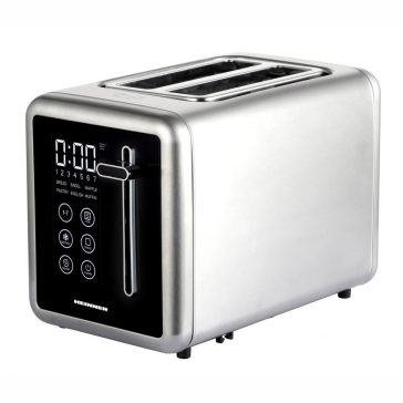   Heinner BreadMaster digitális kenyérpirító, 2 szeletes, érintésvezérlés, 7 pirítási fokozat, szürke