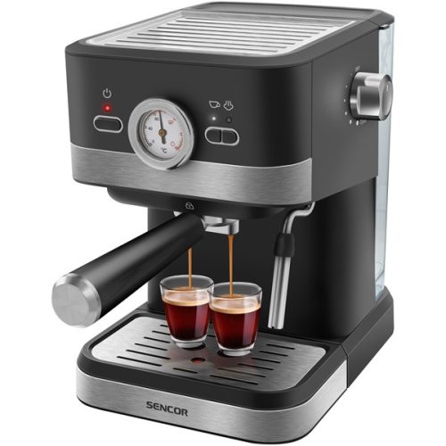 SENCOR SES 1721BK Eszpresszó karos kávéfőző, 20bar, víztartály: 1,5L, 1050W, Fekete