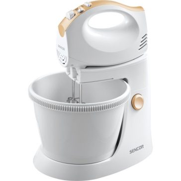   SENCOR SHM 5330-EUE3 Tálas kézi mixer, 5 sebességfokozat, 3.5L, 500W, Fehér