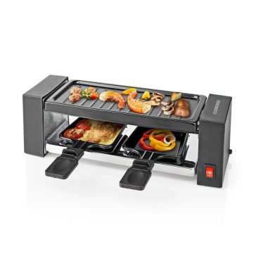   Melissa raclette grillsütő, 2 személyes, 400 W, tapadásmentes, fekete - 16300031