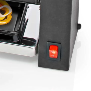   Melissa raclette grillsütő, 2 személyes, 400 W, tapadásmentes, fekete - 16300031