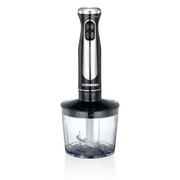   Melissa botmixer szett, 600 W, aprító, habverő, pohár, rozsdamentes, fekete - 16210069