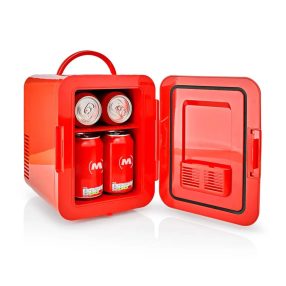   Melissa hordozható mini hűtőszekrény, 4 l, hűtés-fűtés, 12V/230V, piros - 16580009