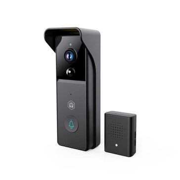   Nedis SmartLife videó kapucsengő, akkumulátoros, 3MP Full HD, mozgásérzékelő, fekete - WIFICDP21BK