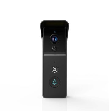   Nedis SmartLife videó kapucsengő, akkumulátoros, 3MP Full HD, mozgásérzékelő, fekete - WIFICDP21BK