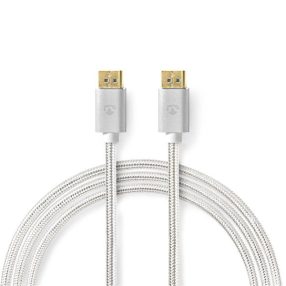   Nedis CCTB37014AL20 DisplayPort 1.4 kábel, displayport dugó - display port dugó, aranyozott csatlakozók, 8K@60Hz, 2m