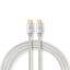 Nedis Fabritallic USB-C - USB-C kábel, 1 m, 60 W, 5 Gbps, 4K 60 Hz, alumínium - CCTB64700AL10