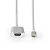 Nedis CCTB64680AL20 USB-C adapter 3.2 Gen 1, aktív tápcsatlakozás, USB C dugó - HDMI aljzat, 4K@60Hz, aranyott,  2 m