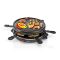 Melissa raclette grill, 800W, 6 személyes, 29 cm átmérő, tapadásmentes, fekete