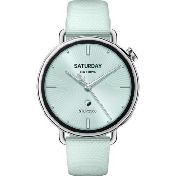   XIAOMI BHR080CGL S4 Okosóra flourgumi szíjjal, 41mm, Világoszöld