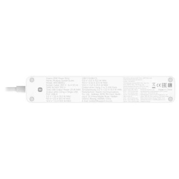   Xiaomi 20W Power Strip elosztó, 2x USB-C, 1x USB-A, 3680W, fehér - BHR07UKEU