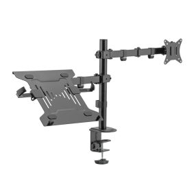   SBOX LCD-LM01-2 monitor és notebook tartó kar, 17"-32", fekete - LCD-LM01-2