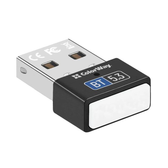 Colorway Bluetooth 5.3 USB adapter, 20m hatótáv, Plug and Play, szürke - CW-AD-BT53