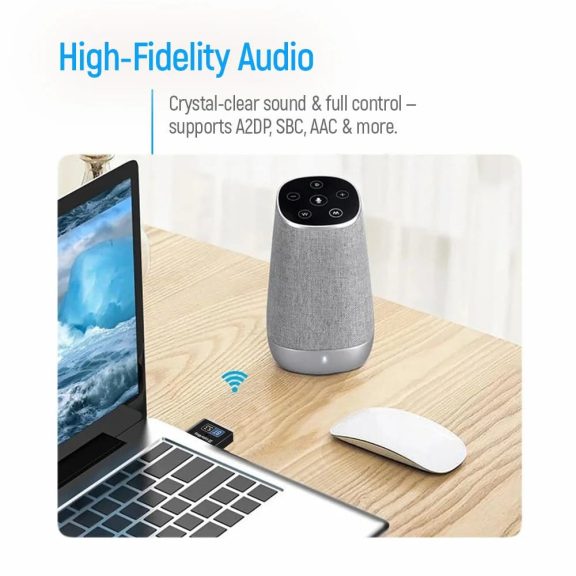 Colorway Bluetooth 5.3 USB adapter, 20m hatótáv, Plug and Play, szürke - CW-AD-BT53