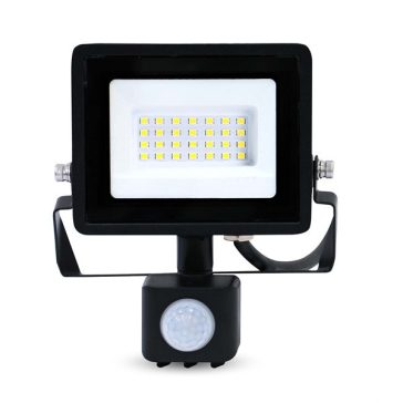   Nedis LLFLP16BLKmozgásérzékelős LED reflektor 20W, IP44, 4000 K, 1620 lm, 220 - 240 V AC 50/60 Hz, Energiaosztály: F
