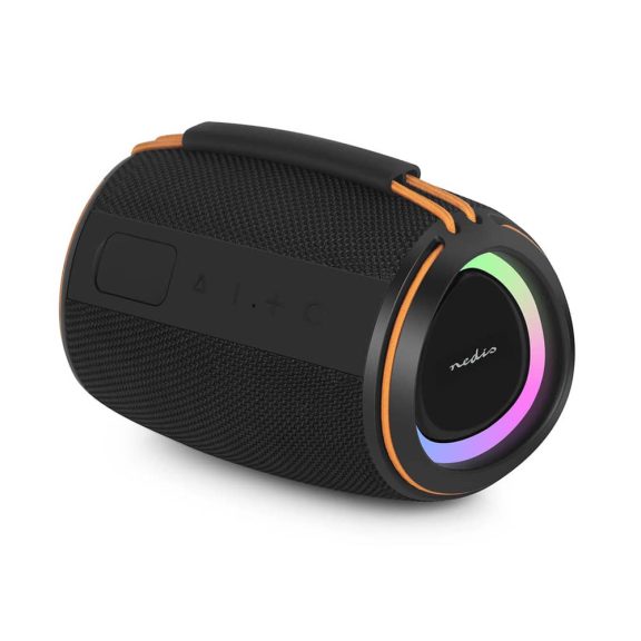 Nedis SPBT2026BK Bluetooth hangszóró, 40W, TWS, IPX4, fekete narancs