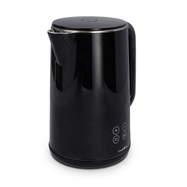   Nedis KAWK362EBK elektromos vízforraló, 1,7 l, 2200 W, 6 hőfok, fekete