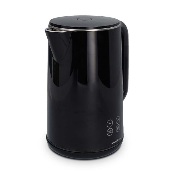 Nedis KAWK362EBK elektromos vízforraló, 1,7 l, 2200 W, 6 hőfok, fekete