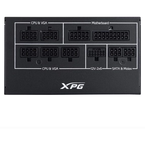 ADATA XPG CORE REACTOR II VE tápegység, moduláris, 850 W, 80 PLUS Gold, ATX 3.1, fekete