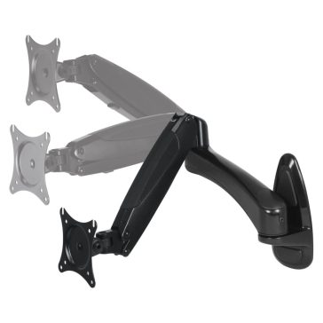   Arctic W1-3D fali monitortartó kar, 43"-ig, max. 8 kg, fekete