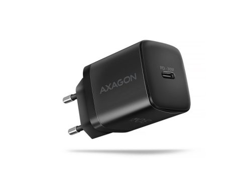 Hálózati töltő Axagon ACU-PD30 D3.0 / PPS / QC4+ / SFC / AFC / Apple, 30W, fekete