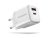 Hálózati töltő Axagon 1x USB-C és 1x USB-A, 30W PD3.0/QC3.0/AFC/Apple, fehér