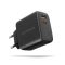 Axagon ACU-PQ45 GaN hálózati töltő, 45W, USB-C PD3.0, QC4, fekete