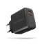 Axagon ACU-PQ45 GaN hálózati töltő, 45W, USB-C PD3.0, QC4, fekete