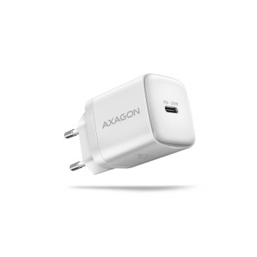 Hálózati töltő AXAGON ACU-PD20W PD3.0 & QC4+ 20w, Fehér