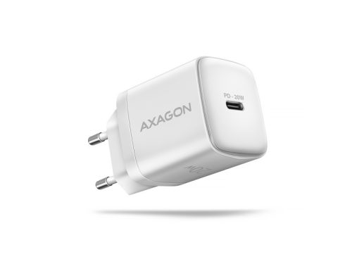 Hálózati töltő AXAGON ACU-PD20W PD3.0 & QC4+ 20w, Fehér
