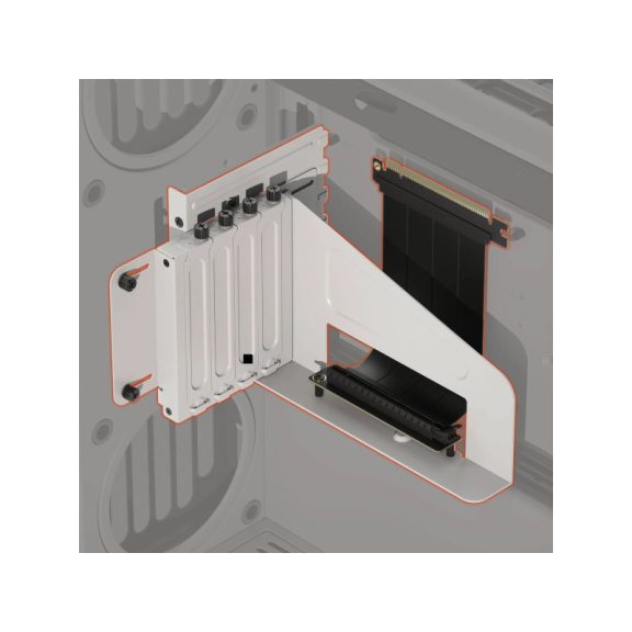 HAVN HS 420 Vertikális GPU Mounting Bracket - fehér