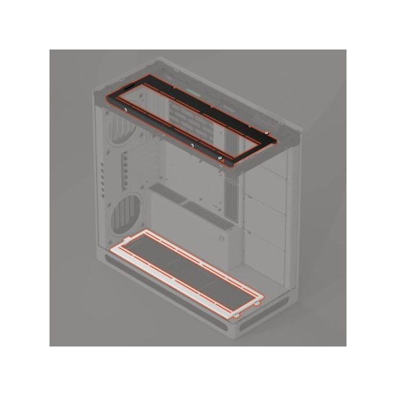 HAVN HS 420 Ventilátor konzol for 360mm radiátorhoz - fehér