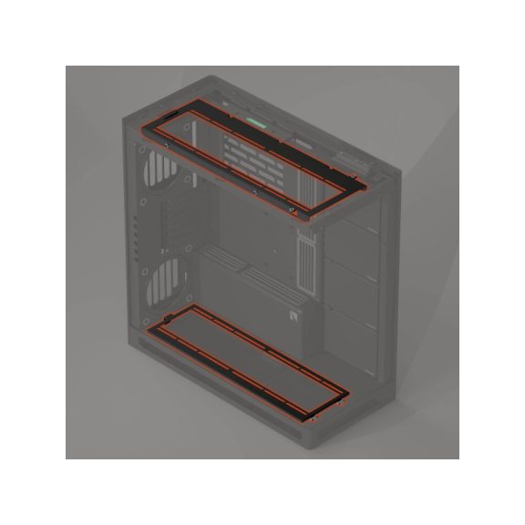 HAVN HS 420 Ventilátor konzol for 360mm radiátorhoz - fekete