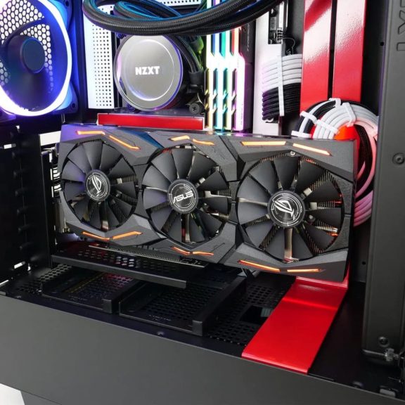CableMod Vertical PCI-e Bracket, HDMI + DisplayPort, PCIe 3.0 riser kábel, fekete - CM-VPB-HDK-R