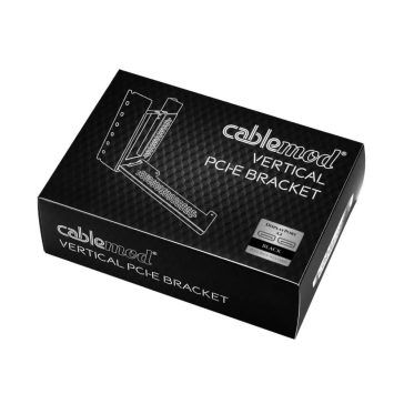   CableMod Vertical PCI-e Bracket, 2x DisplayPort, PCIe 3.0 riser kábel, fekete - CM-VPB-2DK-R
