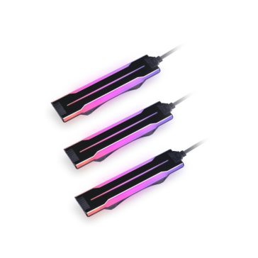   LED kiegészítő Lian Li UNI FAN P28 Side ARGB Strip, 3darabos Pack - fekete