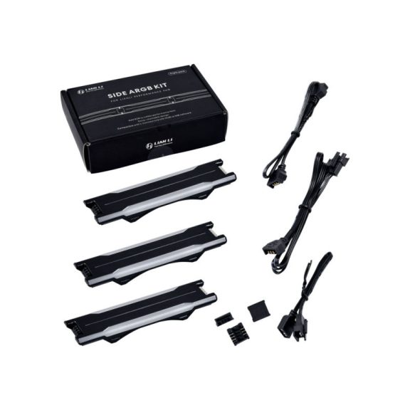 LED kiegészítő Lian Li UNI FAN P28 Side ARGB Strip, 3darabos Pack - fekete