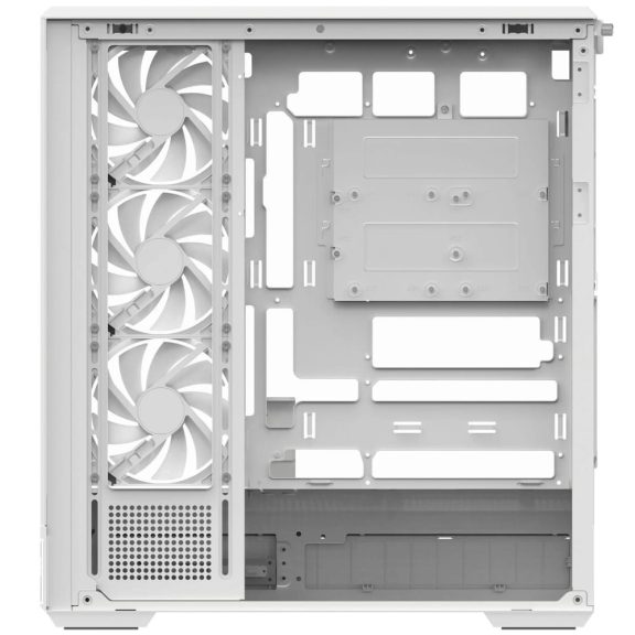 Aerocool P500B DIGI ATX miditorony számítógépház, 4x ARGB PWM ventilátorral, edzett üveg, fehér