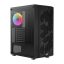 AeroCool Hive v3 ATX miditorony számítógépház, FRGB ventilátor, edzett üveg, fekete