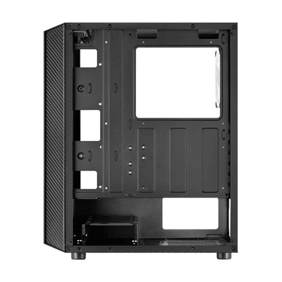 AeroCool Hive v3 ATX miditorony számítógépház, FRGB ventilátor, edzett üveg, fekete