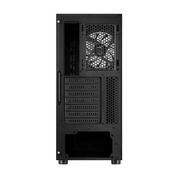 AeroCool Hive v3 ATX miditorony számítógépház, FRGB ventilátor, edzett üveg, fekete