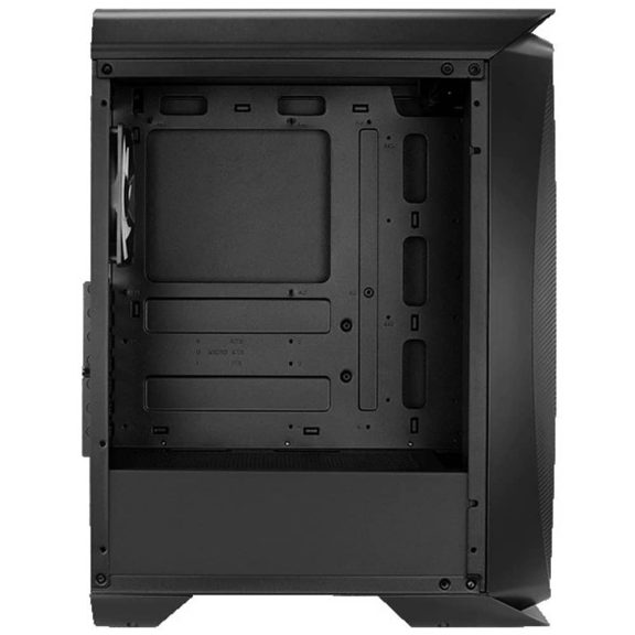 AeroCool Aero One Frost ATX miditorony számítógépház, 4 FRGB ventilátor, mesh előlap, fekete