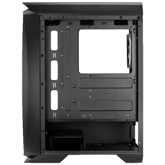 AeroCool Aero One Frost ATX miditorony számítógépház, 4 FRGB ventilátor, mesh előlap, fekete