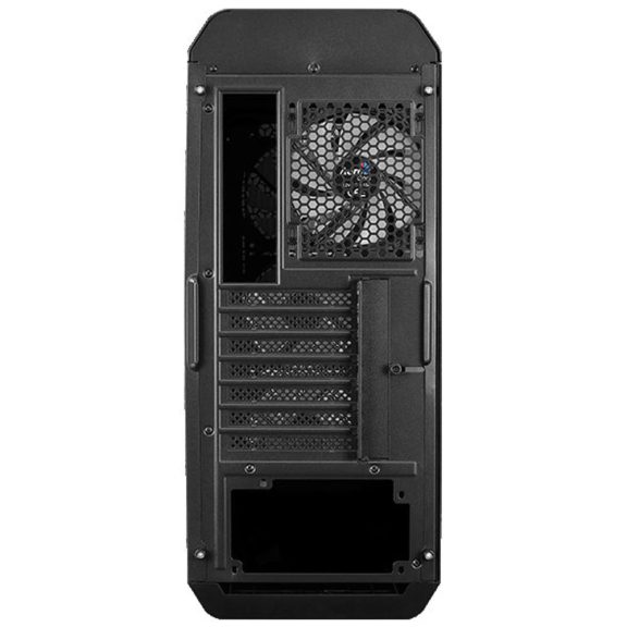 AeroCool Aero One Frost ATX miditorony számítógépház, 4 FRGB ventilátor, mesh előlap, fekete