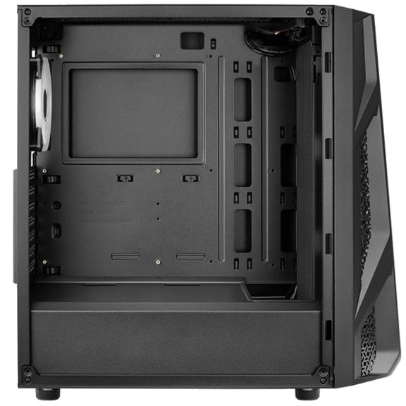 AeroCool AirHawk Duo E-ATX miditorony számítógépház, 3db ARGB ventilátor, fekete 