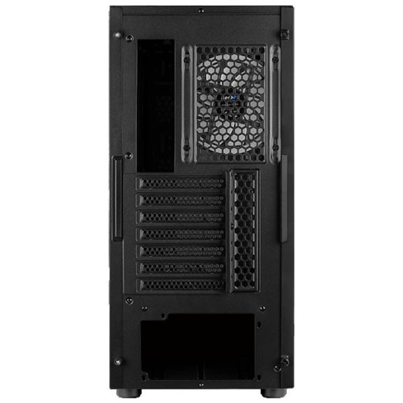 AeroCool NightHawk Duo E-ATX miditorony számítógépház, 3 ARGB ventilátor, 6 portos RGB Hub, fekete