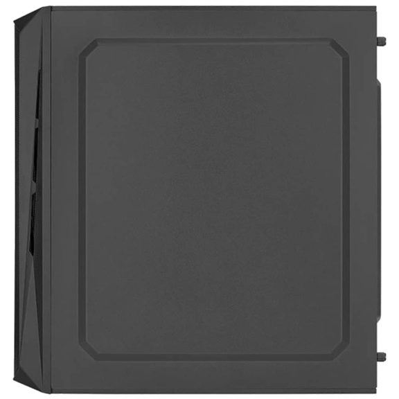 AeroCool CS-107 v2 microATX minitorony számítógépház, 3 FRGB ventilátor, akril oldallap, fekete