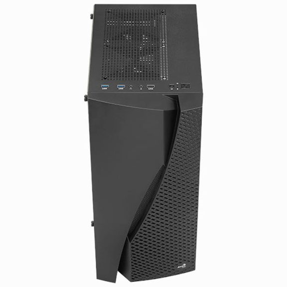 AeroCool Wave v1 ATX miditorony számítógépház, edzett üveg, optimalizált légáramlás, fekete