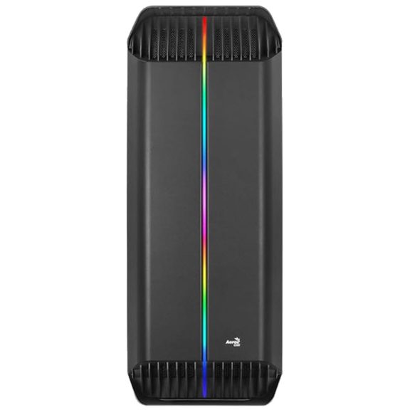 AeroCool Gladiator Duo v1 ATX miditorony számítógépház, 3 ARGB ventilátor, RGB előlap, fekete